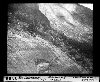 Glaciar Gletscherschliff, Río Colorado, Chile — aprox. 1897–1940 | Chile de Ayer