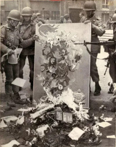 Quema de literatura marxista, Chile, 1973 — aprox. 1870–1930 | Chile de Ayer