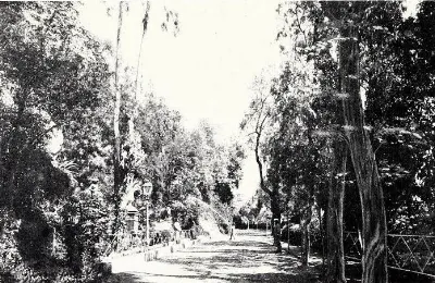Paseo favorito en el Cerro Santa Lucía — aprox. 1904–1930 | Chile de Ayer