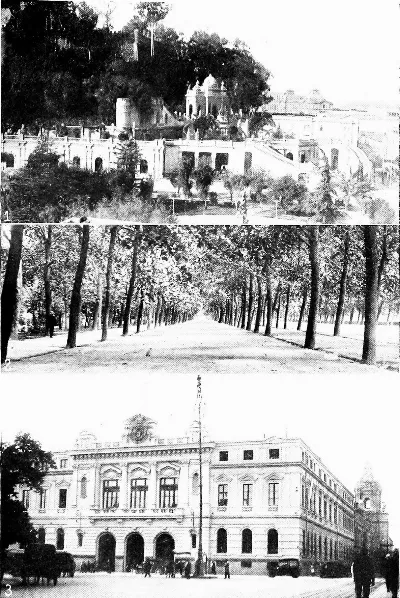 Cerro Santa Lucía, del libro Chile Today and Tomorrow, 1922 — aprox. 1884–1930 | Chile de Ayer