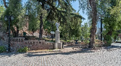 Primer jardín del Cerro Santa Lucía — aprox. 1880–1930 | Chile de Ayer