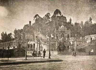 Nueva subida al cerro Santa Lucía, Santiago, Chile. — aprox. 1902–1930 | Chile de Ayer
