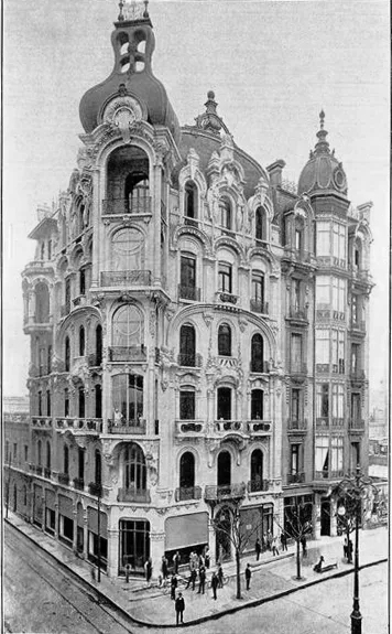 Antiguo Hotel Lutecia, actual Hotel Chile — aprox. 1910 | Chile de Ayer