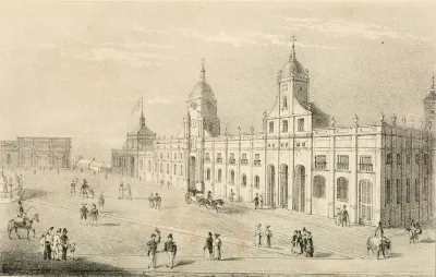 Plaza de Armas de Santiago de Chile en 1841 — aprox. 1841 | Chile de Ayer
