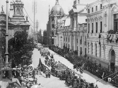 Cortejo fúnebre de Pedro Montt, 1911 — aprox. 1911 | Chile de Ayer