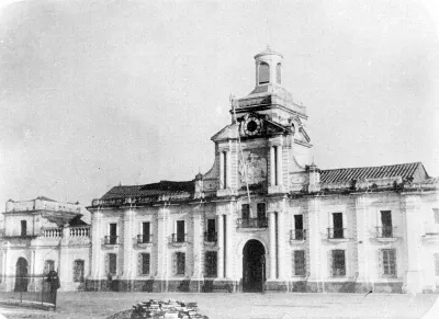 Palacio de la Real Audiencia, Plaza de Armas de Santiago, 1808 — aprox. 1808 | Chile de Ayer