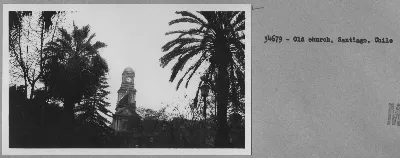 Palacio de la Real Audiencia desde la Plaza de Armas de Santiago — aprox. 1900 | Chile de Ayer