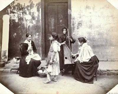 Chile central - La lección de cueca — aprox. 1890 | Chile de Ayer