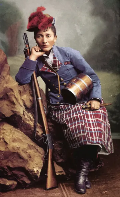 Irene Morales, soldado chilena, fotografiada en Lima, 1881 — aprox. 1881 | Chile de Ayer