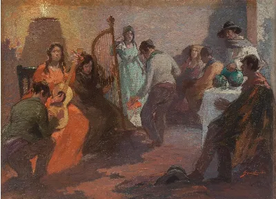 Zamacueca por Arturo Gordon — aprox. 1920 | Chile de Ayer