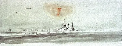 Acorazado Almirante Latorre (HMS Canada) en la Gran Flota, 1917 — aprox. 1917 | Chile de Ayer