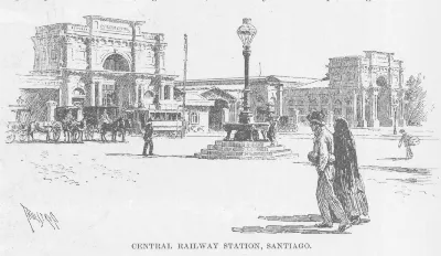 Estación Central de Trenes de Santiago de Chile, 1892 — aprox. 1892 | Chile de Ayer