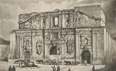 Iglesia de la Compañía después del incendio, ca. 1863 (Santiago de Chile) — aprox. 1882 | Chile de Ayer