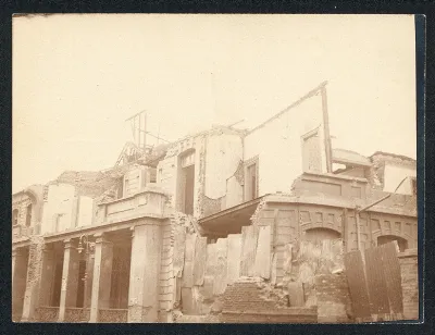 Ruinas de edificios residenciales tras terremoto de Valparaíso 1906 — aprox. 1906 | Chile de Ayer