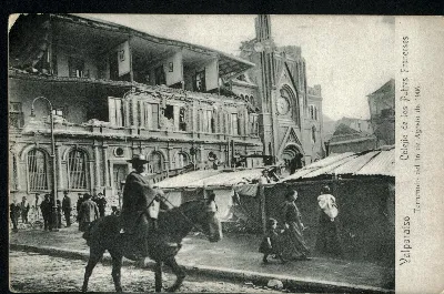 Colegio Padres Franceses después terremoto Valparaíso 1906 — aprox. 1906 | Chile de Ayer