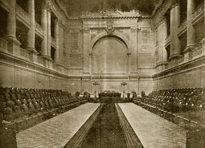 Salón de Honor del Congreso Nacional de Chile, hacia 1918 — aprox. 1918 | Chile de Ayer