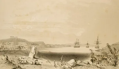 Bahía de San Vicente — aprox. 1846 | Chile de Ayer
