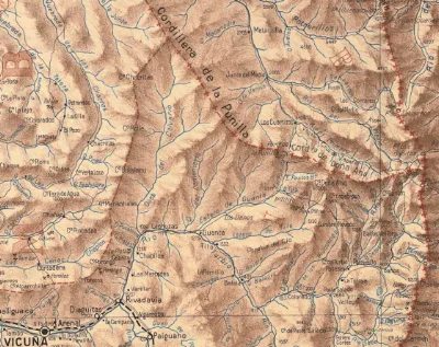 Cordilleras de Doña Ana y cordillera de Punilla, al noreste de Vicuña, Chile. — aprox. 1910 | Chile de Ayer