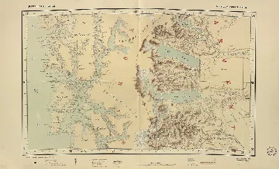 Mapa provincial República de Chile con topografía y división administrativa — aprox. 1910 | Chile de Ayer