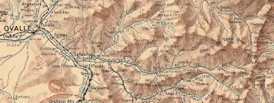 Cordillera de Doña Rosa, al este de Ovalle, Chile — aprox. 1910 | Chile de Ayer