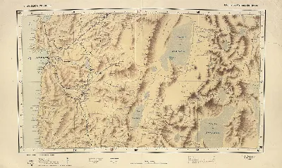 Mapa provincial con relieve del norte de Chile y Salar de Atacama — aprox. 1910 | Chile de Ayer