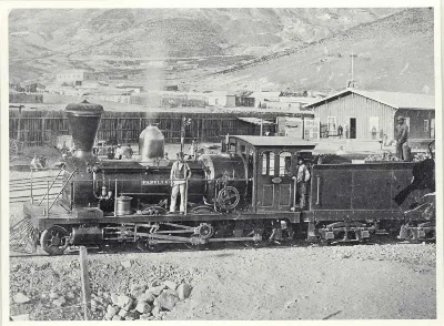 Estación de trenes de Chañarcillo, Atacama — aprox. 1862 | Chile de Ayer