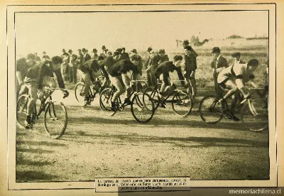 10 mil metros ciclistas en el Velódromo del Estadio Santa Laura, 1926 — 1926 | Chile de Ayer