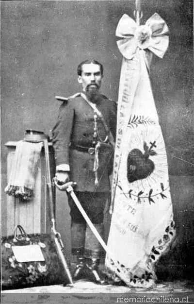 Abanderado boliviano, hacia 1880 — 1880 | Chile de Ayer