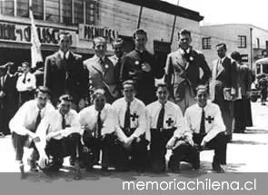 Alberto Hurtado Cruchaga en Acción Católica, hacia 1941 — 1941 | Chile de Ayer