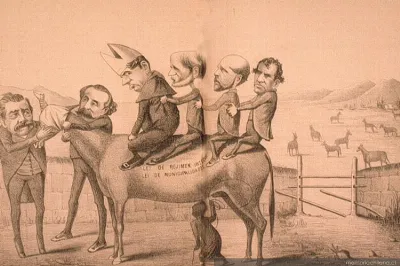 Andan en el macho y lo andan buscando, 1885 — 1885 | Chile de Ayer