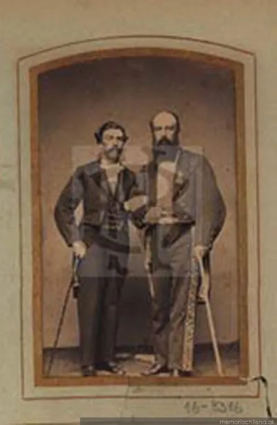 Aniceto Vergara Albano y Mariano Donato Muñoz, La Paz, 18 de marzo de 1866 — 1866 | Chile de Ayer