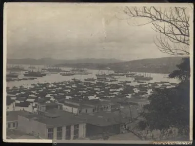 Bahía de Valparaíso, 18 de septiembre 1910 — 1910 | Chile de Ayer