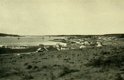 Bahía y puerto de Porvenir, Tierra del Fuego, 1906 — 1906 | Chile de Ayer