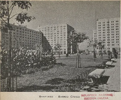 Barrio Cívico, Santiago, 1942 — 1942 | Chile de Ayer