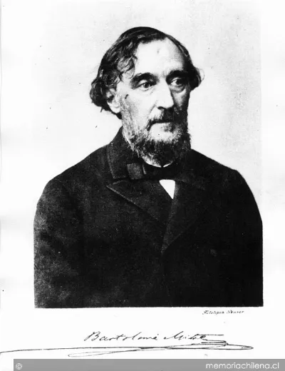 Bartolomé Mitre, intelectual argentino, hacia 1875 — 1875 | Chile de Ayer