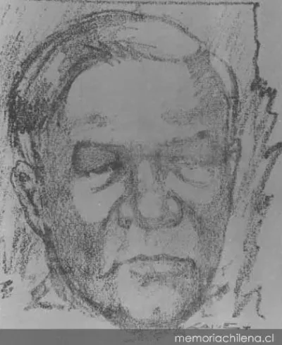 Dibujo de Luis Emilio Recabarren, hacia 1920 — 1920 | Chile de Ayer