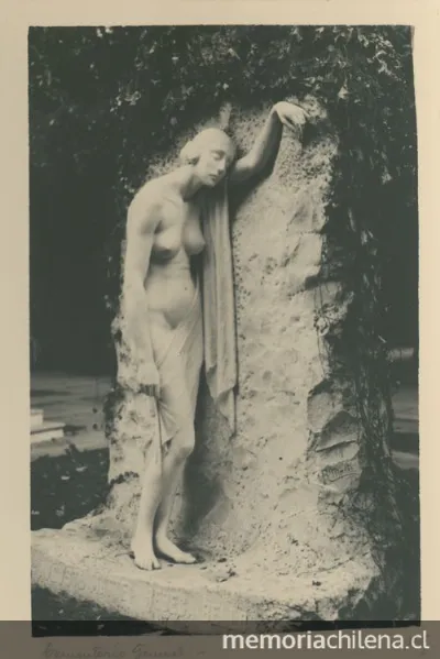Escultura en el Cementerio General, 1930 — 1930 | Chile de Ayer