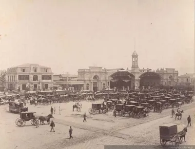 Estación Central, Santiago, hacia 1890 — 1890 | Chile de Ayer