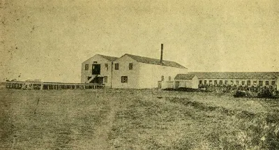 Galpón de esquila de la Estancia San Sebastián, Tierra del Fuego, 1923 — 1923 | Chile de Ayer