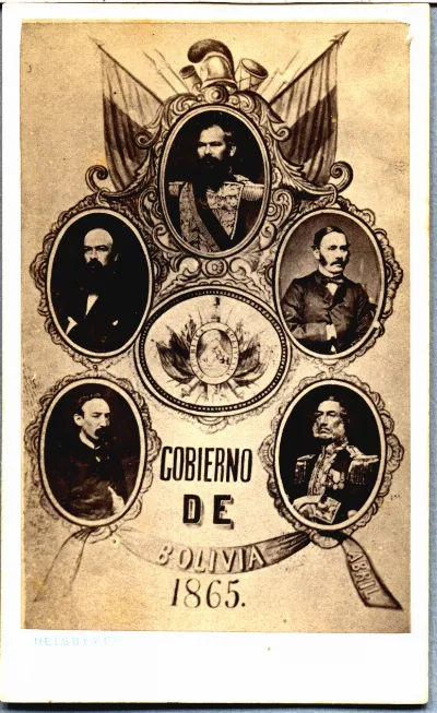 Gobierno de Bolivia 1865: [Manuel Mariano Melgarejo y sus ministros] — 1865 | Chile de Ayer