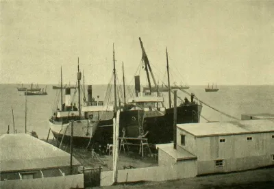 Astillero naval de Bonachich Hnos. y Cia, Punta Arenas, 1906 — aprox. 1900 | Chile de Ayer