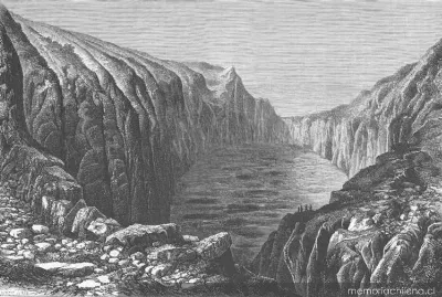 Cráter del volcán Rano Raraku — 1888 | Chile de Ayer