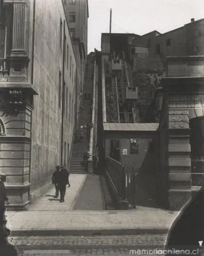 Ascensor Cerro Cordillera, 1900 — 1900 | Chile de Ayer