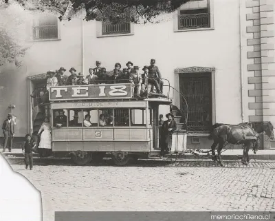 Ferrocarril urbano de Playa Ancha, 1900 — 1900 | Chile de Ayer