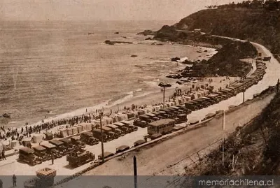 Balneario Las Salinas, Viña del Mar, hacia 1930 — 1930 | Chile de Ayer
