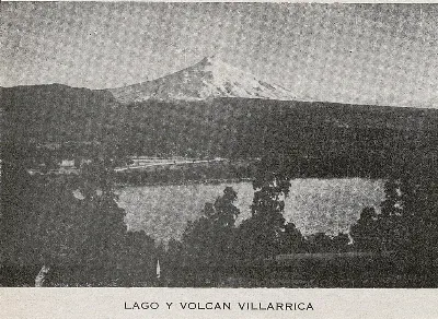 Lago y Volcán Villarrica, 1939 — 1939 | Chile de Ayer