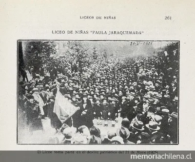 Liceo de Niñas " — 1925 | Chile de Ayer