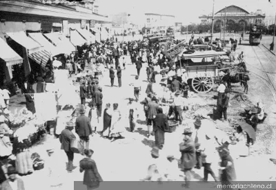 Mercado Central, hacia 1915 — 1915 | Chile de Ayer