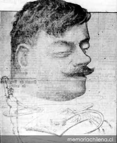 Caricatura de Luis Emilio Recabarren, 1920 — 1920 | Chile de Ayer