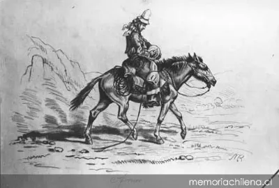Arriero, 1838 — 1850 | Chile de Ayer